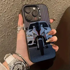Automobile and motorcycle Phone case for iPhone 16 Pro Max 15 Plus 14 13 12 11 XR XS Full Body Protection Anti-Scratch PC Smartphone Cover
