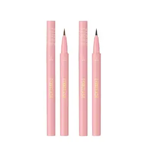 PINKFLASH Liquid Black Eyeliner Waterproof Quick-drying Long-lasting Matte Eye Liner Pen Tools Makeup Cosmetics for Women smudge proof Brush Lipliner