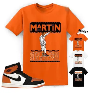 Orange Shirt Matching Jordan 1 Shattered Backboard To Match Sneaker Martin T-Shirt, AJ 4 1 Shattered Backboard Shirt, Stylish Unisex Shirt, Size S-5XL
