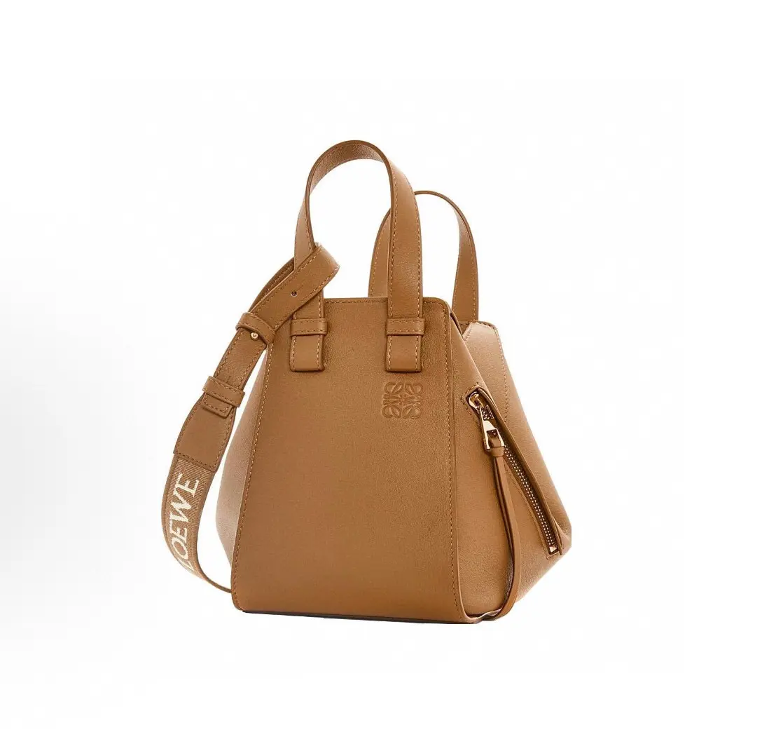 Pre-owned Loewe Hammock Small, Tan Calf Leather Shoulder Bag（2601550D）