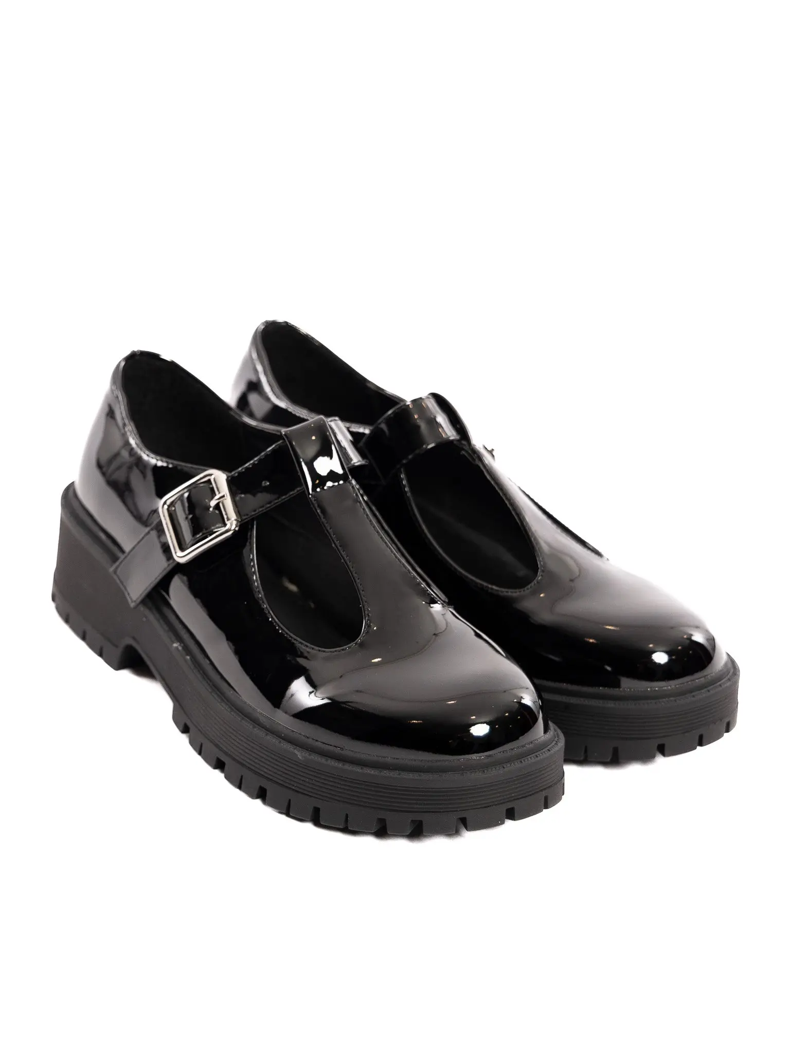 Juju Bee Patent T-Strap Loafer