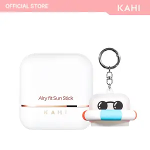 KAHI Sun Stick + Keyring (Tube) - Official Product Triple Functional Broad Spectrum Face Sunscreen Stick - Waterproof, Sweatproof & Sandproof - Ultra-Lightweight & Non-Greasy Sun Shield - Korean Skin Care 0.49 oz
