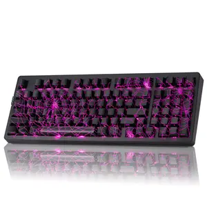 ZORNHER ZH980 Wireless bluetooth Mechanical Gaming Keyboard,95% Black hot swappable custom mechanical feel computer keyboard,rapid trigger keyboard,clickykeyboard,RGB Backlit,2.4GHz/USB-C/BT5.0 Linear Switches