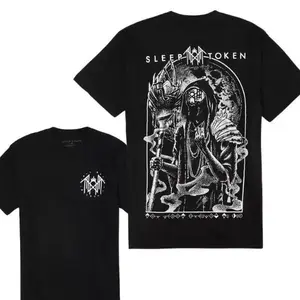 Sleep Token Vessel 2-Sided Menswear Tops - Round Neck/Crew Neck T-Shirt, Hoodie, Sweatshirt, Casual Street Fashion Unisex Digital Print Apparel, Gifts for Boyfriend, Iconic Band Fan Merch,summervibes fathersdaygiftideas