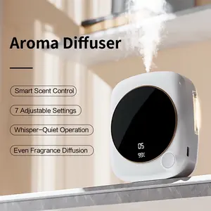 Aroma Diffuser, Automatic Fragrance, Long-lasting Scent, Eliminates Odors in Home, Bathroom, Living room, etc. Seven Adjustable Settings, Wall-mountable, Suitable for Offices, Living Rooms, and Other Locations. Compact and Cute Design