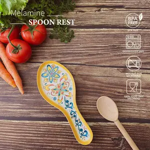Chianti Melamine Spoon Rest BPA Free Dishwasher Safe Cooking Spoon Holder for Stove Top Kitchen Counter Cutlery Tableware Compact Design