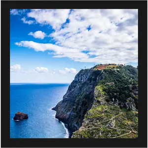 8x8 Black Picture Frame, Tabletop and Wall Mounting, Decoration for Photos, Paintings, Posters, Artwork