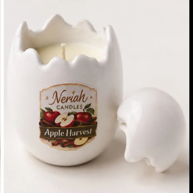 Egg shape candle