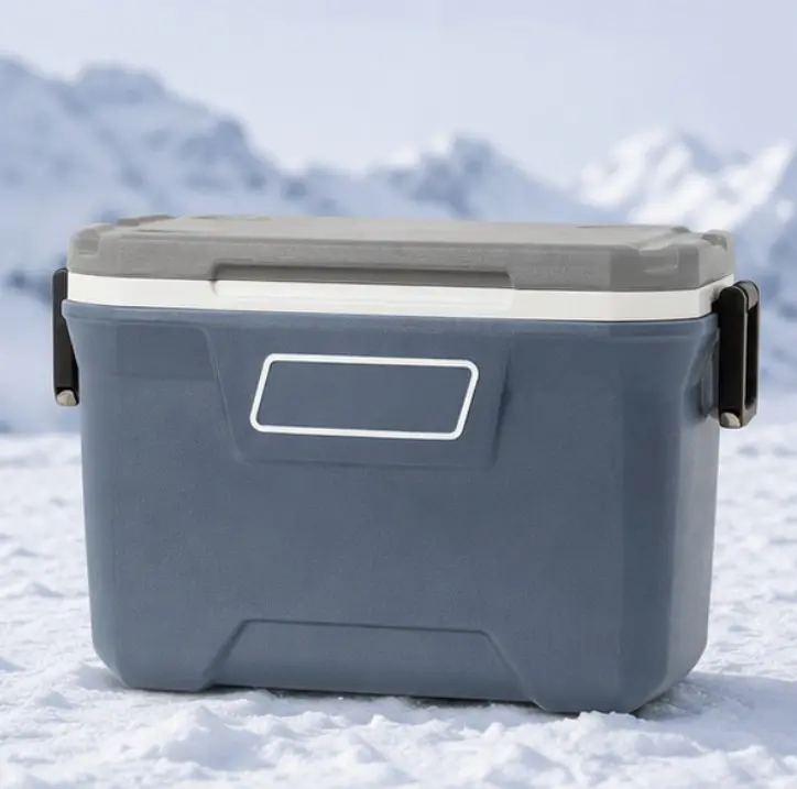 52 Quart Hard Cooler, 316 Series Ice Chest, Large Insulated Cooler Box, Lakeside Blue
