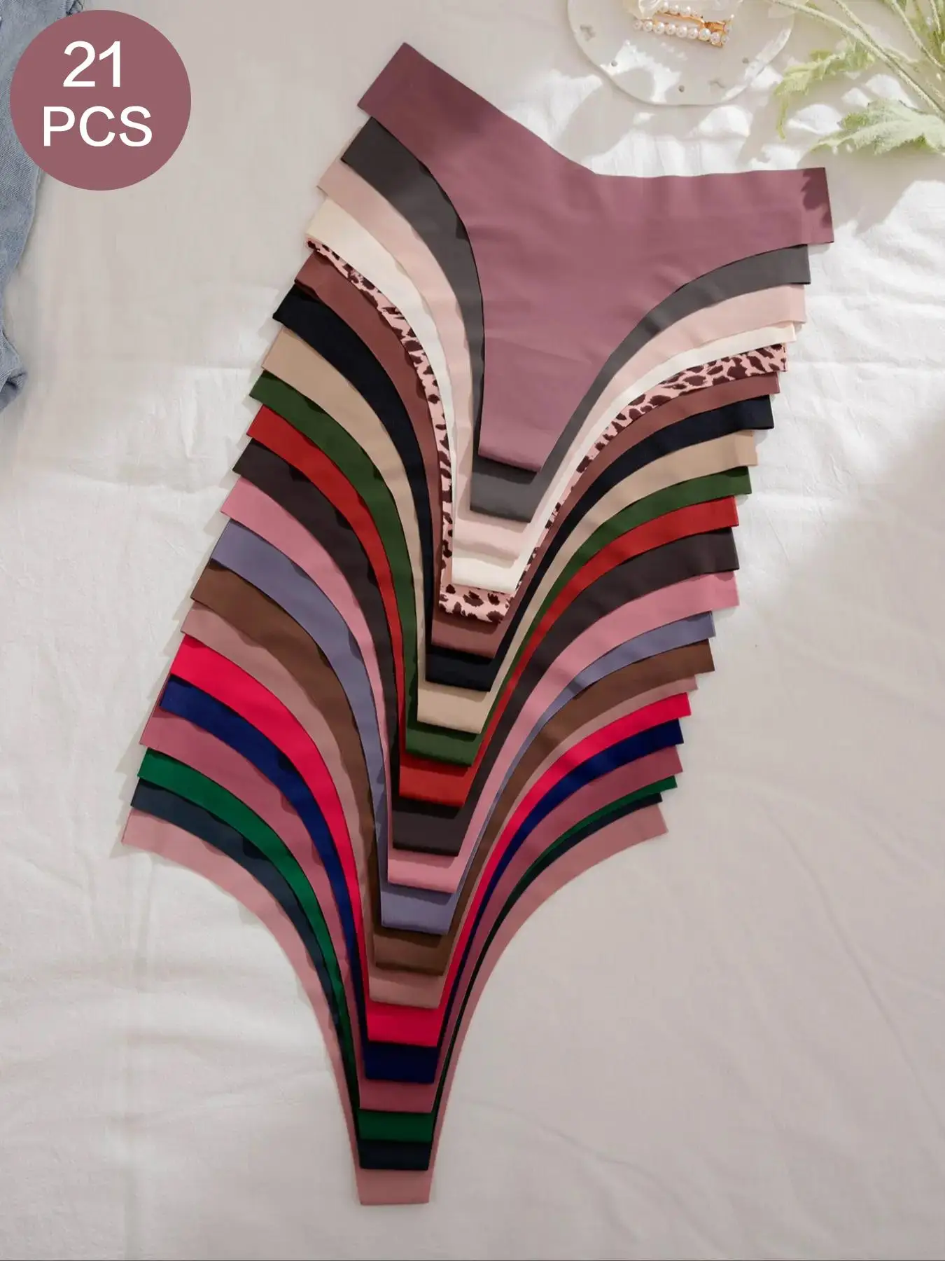 Women's Plain & Leopard Print High Cut Knicker, Soft Comfy Breathable Back To School Panty, Fall Clothes, Panties for Women, Summer Clothes, Womenswea