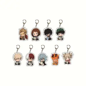 Anime Acrylic Keychain My Hero Academia Cartoon Character Pendant Suitable for Bags and Keys cosplay gifts Perfect Gift for Fans
