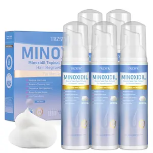 5% Minoxidil Foam for Men & Women, Hair Regrowth Treatment for Thinning Hair & Beard Growth, Extra Strength Topical Foam, Clinically Proven Hair Loss Treatment, 6 Month Supply (5 bottles 14OZ Total)
