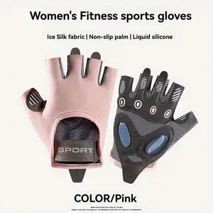 Non-Slip Silicone Grip Fitness Gloves Ergonomic Nylon Blend Easy to Put on And Take Off Hand Wash Only Suitable for Gym Training And All Kinds of Sports exercise muscle