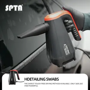 SPTA Car Dryer Air Blower, Car Dryer, Handheld High Powered Filtered Car Wash Dryer Blower,Dry Before Car Cleaning,Car Detailing,Car Wax,or Ceramic Coating, Auto Tool Kit Gift Boat RV Motorcycle