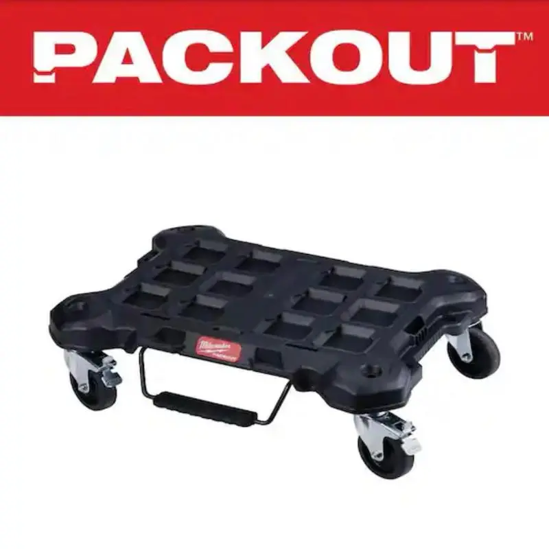 Milwaukee PACKOUT Dolly 24 in. x 18 in. Black Multi-Purpose Utility Tool Cart