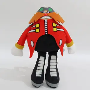 Tomy 30th Anniversary Unisex Dr. Eggman Stuffed Toy - 9in Modern Hedgehog Series Red Plush, 30cm Doctor Eggman Doll