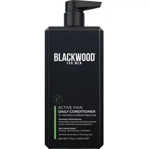 BLACKWOOD FOR MEN Active Man Daily Conditioner | Natural Clarifying & Thickening Men's Hair Care for Normal to Oily or Thinning Hair | Sulfate-Free