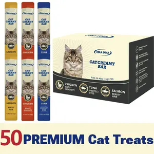 Cat Snacks Nutritious Cat Treats Grain-Free Lickable Squeezable Creamy Cat Treat Topper Variety Box Periodic Supplements Natural Thickener Low Fat cat stuff