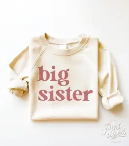 Big Sister Sweatshirt, Toddler Tee, New Sister Gift, Reveal