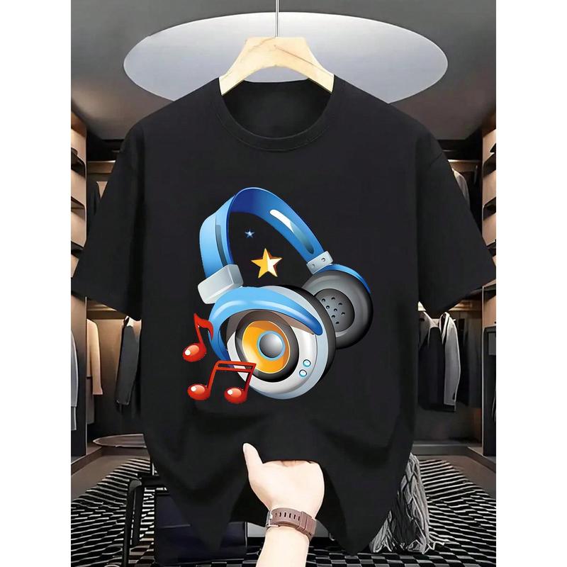 Summer Men'S Fashion Short-Sleeve T-Shirt With Letter Pattern Print graphic tees men crop tops summer outfits for men summer tops T-Shirt