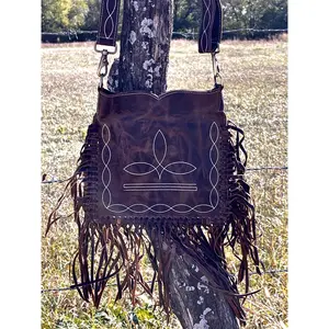 Western Stitch Fringe Crossbody