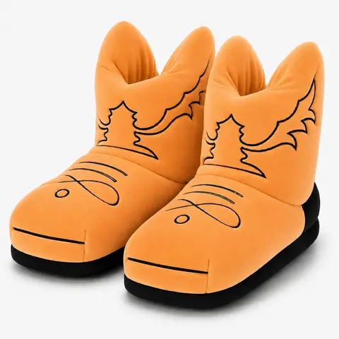 Cowboy Boot Slippers for Women & Men  Funny Plush Western House Shoes, Soft Cozy Indoor Bootie Slippers with Non-Slip Sole, Novelty Cowgirl Cowboy Gift
