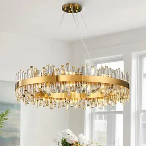 31.5" Dimmable Kitchen insland Dining Room Round Chandelier