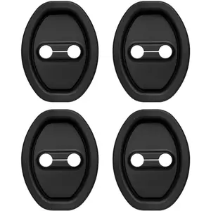 4PCS Upgraded Car Door Latch Guard Cover,Silicone Car Door Lock Cover for Car Door Protector and Noise Reduction,Universal Automotive Exterior Accessories (4 PCS)