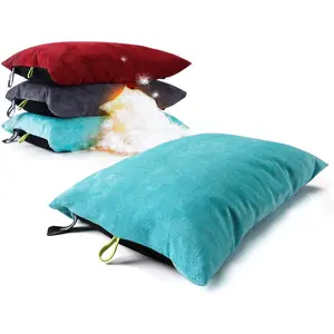Down Filled Camping Pillow for Travel, Washable Soft Cover, Small Camp Cushion for  &  Support On-The-Go, Ultralight & Compressible for Hiking Backpacking - AlpliveS2046
