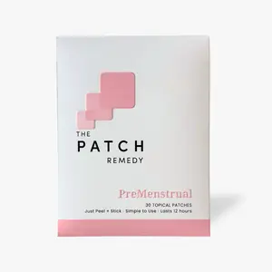 The Patch Remedy PreMenstrual | 30 Patches for PMS Relief, Hormonal Balance & Mood Support | Chasteberry, Magnesium & Evening Primrose Oil