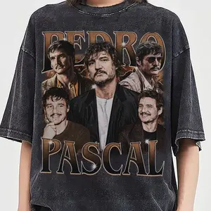 Vintage Pedro Pascal 90 Bootleg Shirt Unisex Cotton Tshirt Streetwear