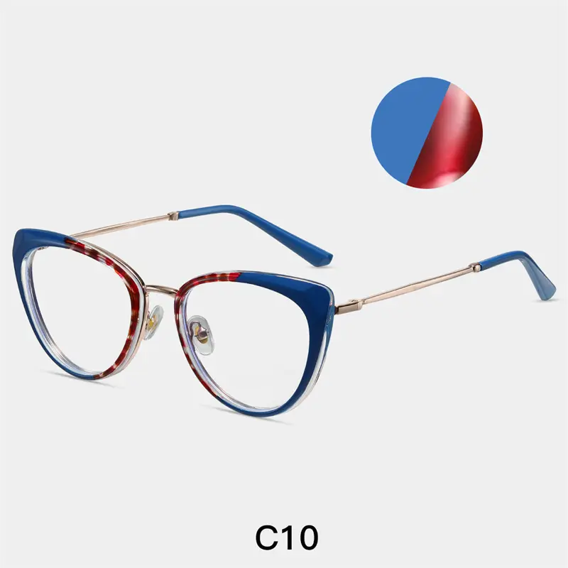 TR90-C10 blue tortoiseshell frame