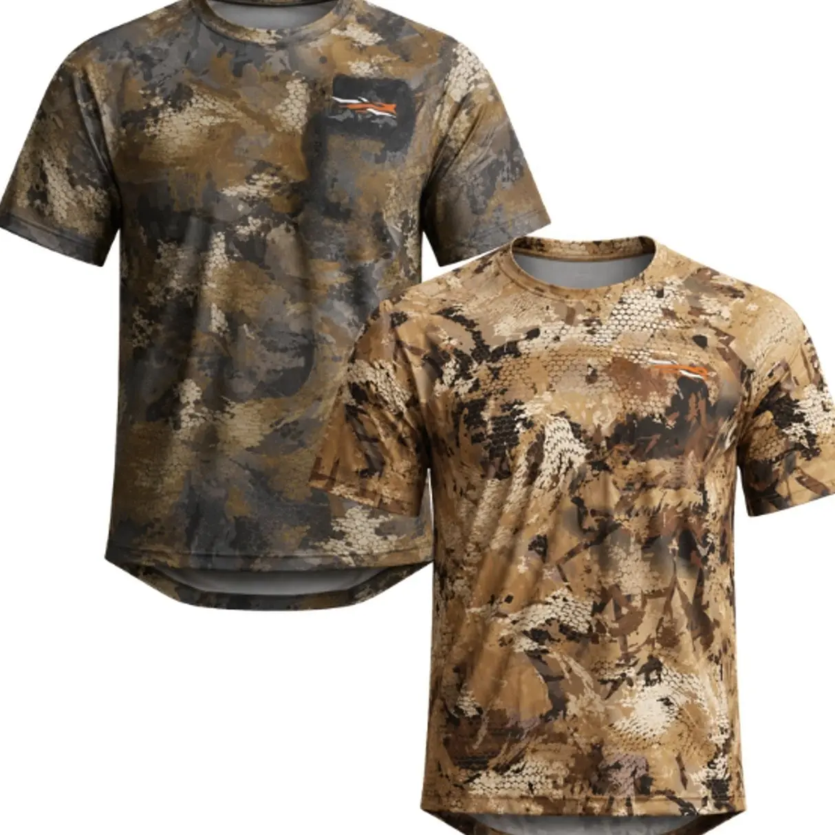 Sitka Core Lightweight Camo T-Shirt, Digital Camo Performance T Shirt, Hunting Camouflage Tee, Tactical Outdoor Shirt, Lightweight Moisture Wicking Tee, Fishing Hiking Performance Shirt, Breathable Athletic T Shirt, Men's Activewear Training Tee