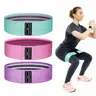 3-Pack Durable Lightweight Comfortable Cotton Blend Non-Slip Resistance Bands - Home Gym Equipment for Women & Men, Lower Body Training, Body Slimming, Building Strength