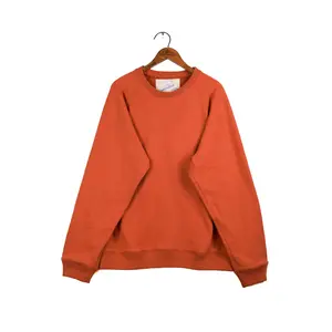 Amagansett Beach Upcycled Terry Cotton Sweater - Spice