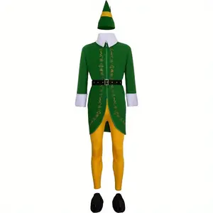 ELF Costume Men's Halloween Christmas Cosplay Full Set Costume