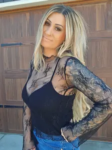 Lace Mesh Long Sleeve Blouse With Under Shirt