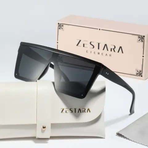 Men's PC Geometric Flat Top Square Decorative Lenses Glasses, Unisex Stylish Fashion Eyewear for All Seasons, Cool Glasses, Trendy Accessories, Casual Stylish Glasses