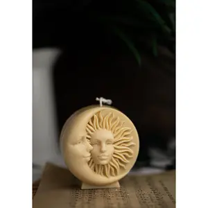 Sun and Moon Large Candle, Couple Candle , Shaped Candle, Moon and Sun Candle