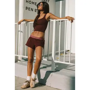 Noemi Stripey Foldover Shorts