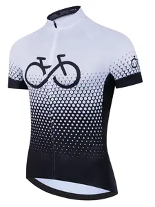 New Bicycle Sports Shirt, Short Sleeve Cycling Top, Road Bike Jersey, Summer Cycling Apparel, Athletic Activewear, Sporty Slim-Fit Design