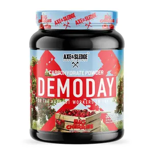 Axe & Sledge Demo Day Intra-Workout Carbohydrate Powder | 25g Carbs | Carbohydrate Supplement Powder | Enhances Performance, Pumps, & Recovery | 30 Servings, Big Cherries