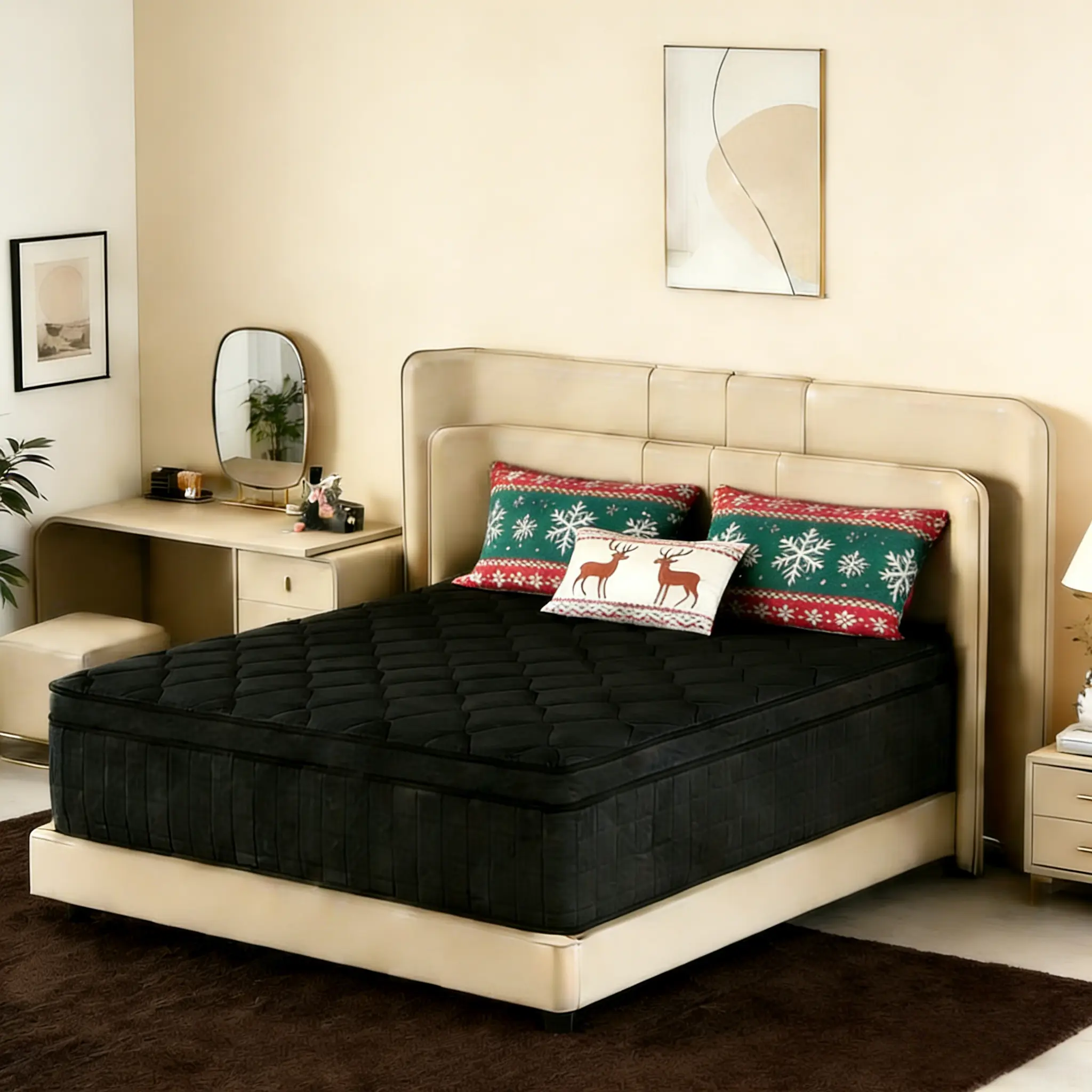 [ZYLUMI] 10/12/14 Inch Hybrid Mattress in a Box, Twin / Full / Queen / King Sizes, Premium Gel Memory Foam with Lumbar Zoned Support Springs, Medium Firm Feel, Pressure Relief & Maximum Support, CertiPUR-US & OEKO-TEX Certified