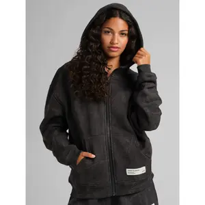 Comfrt | Camo Crop Zip Hoodie