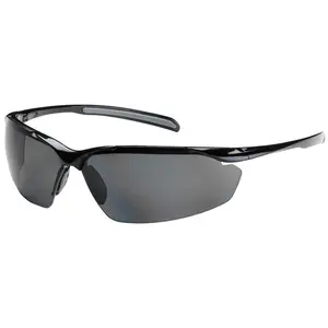 Bouton Commander Safety Glasses with Black Frame and Polarized Gray Lens