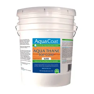 Aqua Thane Topcoat- Premium Water-Based for Wood & Plastic - Fast-Drying, Non-Yellowing, Eco-Friendly
