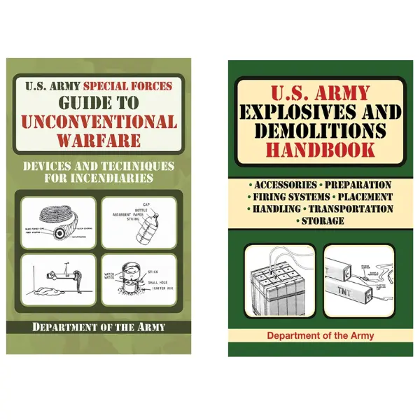 U.S. Army Special Forces Guide to Unconventional Warfare + U.S. Army Explosives and Demolitions Handbook | 2-Book Military Collection