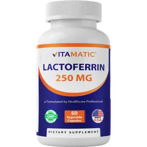 Vitamatic Lactoferrin 250mg, 60 Vegetable Capsules - Promotes Healthy Immune Function* Vitamatic Lactoferrin 250mg, 60 Vegetable Capsules - Promotes Healthy Immune Function*