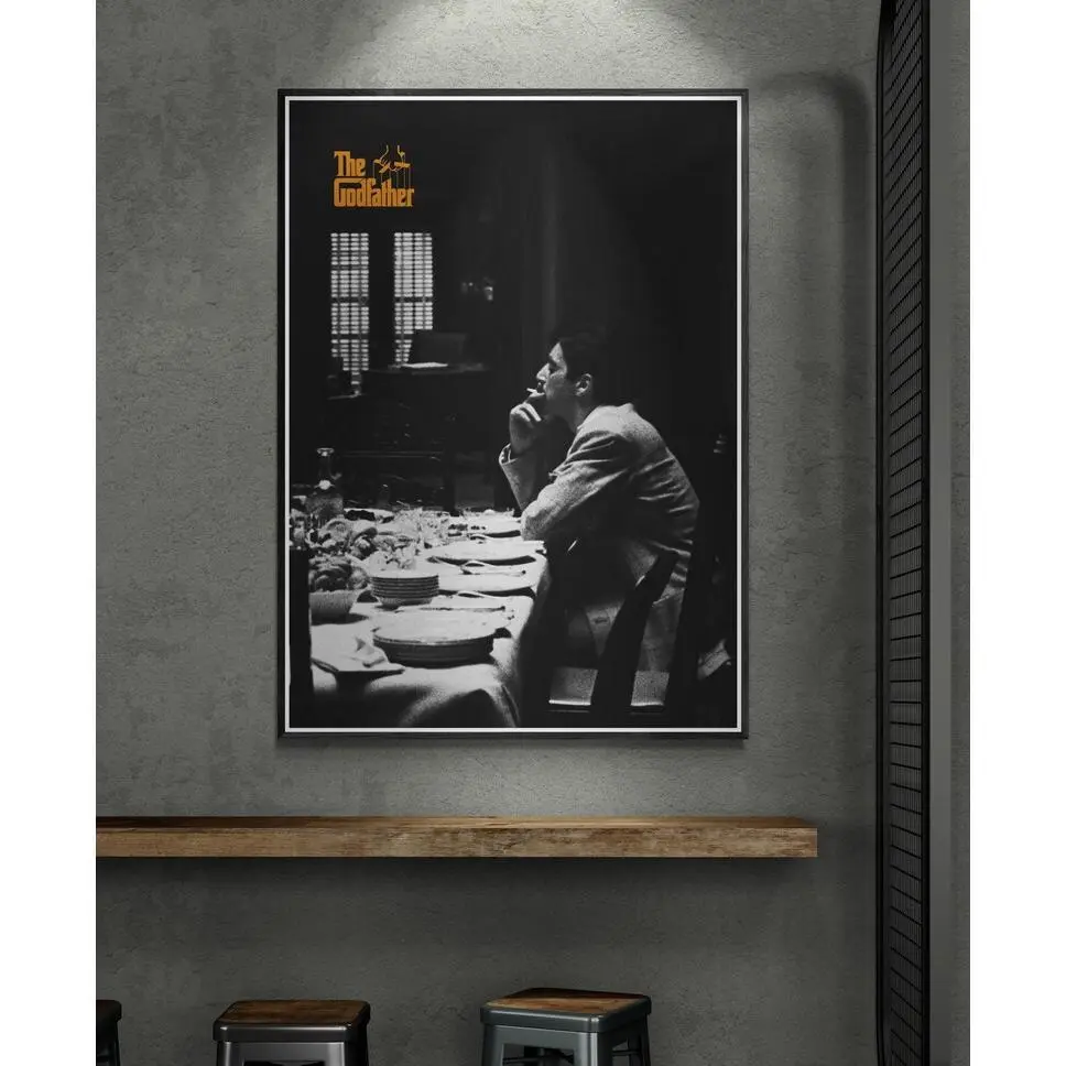 The Godfather, Michael Corleone, The Godfather Poster, Minimalist Home Decor, Godfather Poster, Vintage, Wall Art, Home D?or (Frame Not Included)