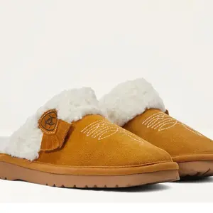 Ariat Women's Jackie Square Toe Slippers - Soft Suede Leather